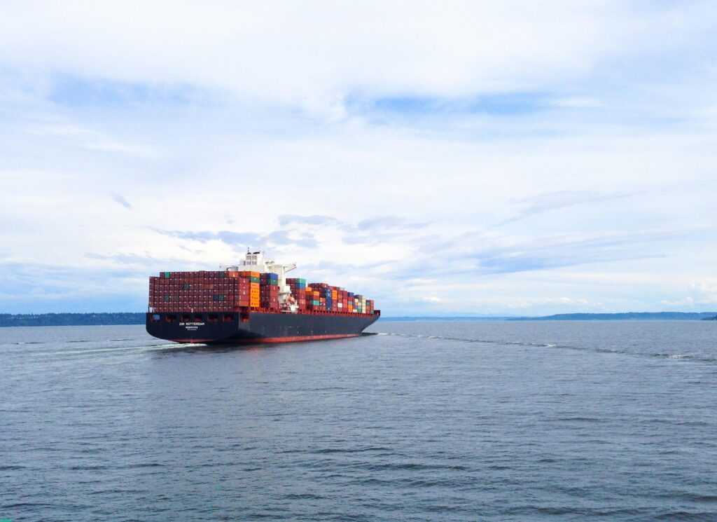 pexels-photo-19549941-19549941 A large container ship navigating the ocean as part of our reliable ocean freight services between Shenzhen and Sydney